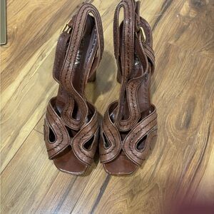 PRADA Palissandro Calzature Donna Espadrilles Platforms, size 40 / 10